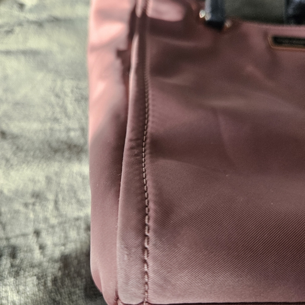 Kate Spade Dawn Sparrow dusty Mauve and Black Nylon shoulder Bag - Picture 7 of 7